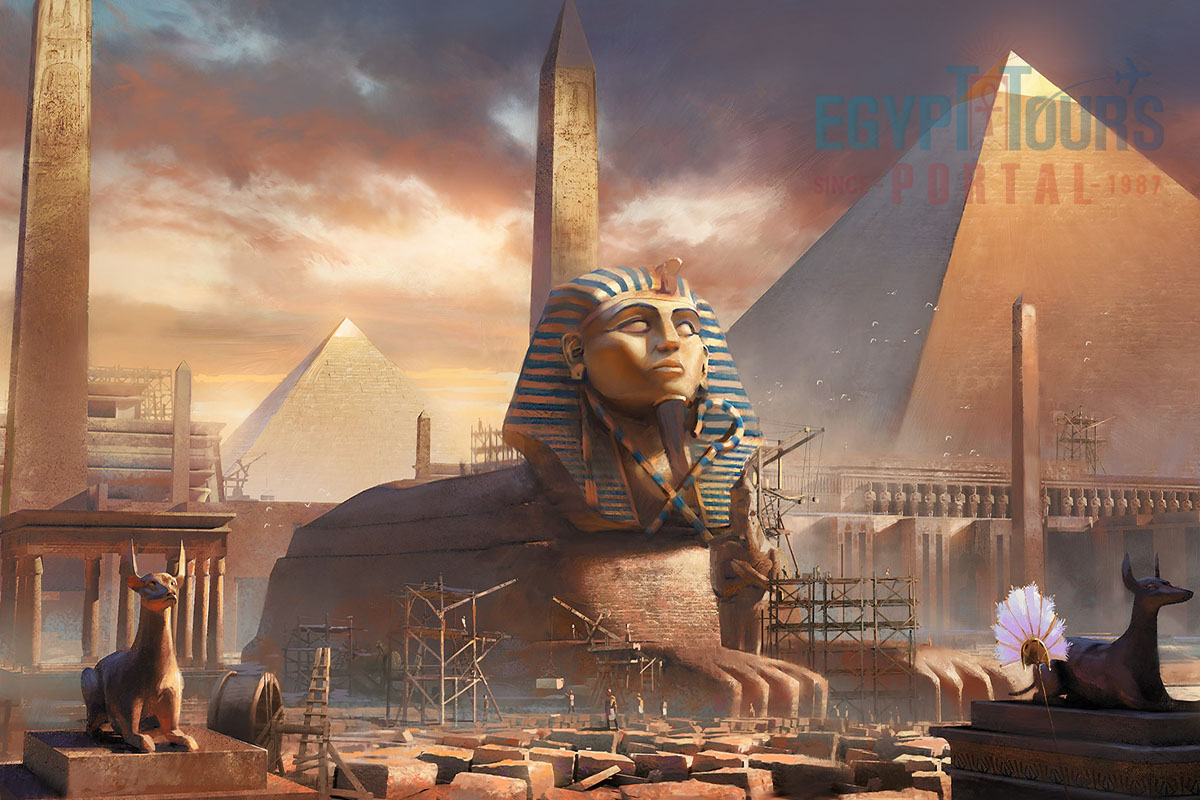 Bau der Großen Sphinx - Egypt Tours Portal.jpg