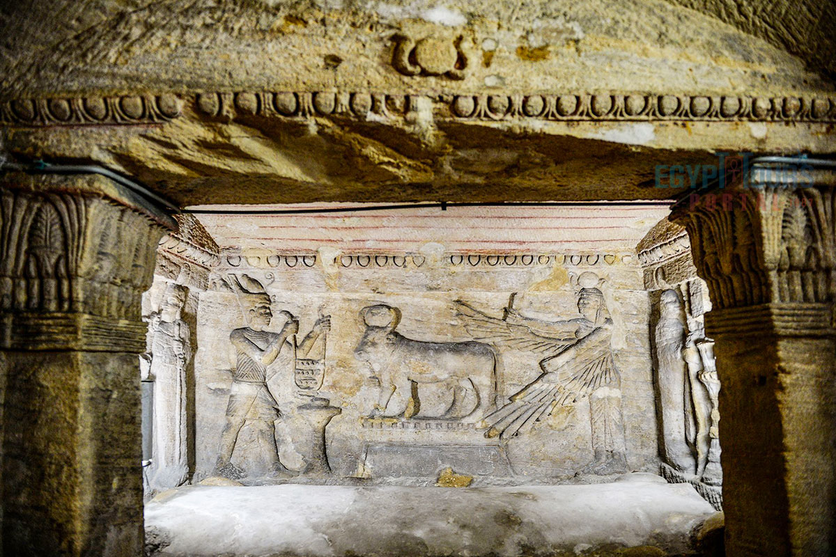 Lage der Katakomben von Kom El Shoqafa - Egypt Tours Portal.jpg