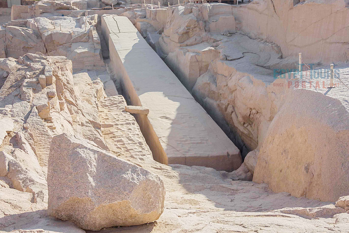 Lage des Unvollendeten Obelisken - Egypt Tours Portal.jpg