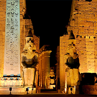 Luxor-Tempel Bei Nacht